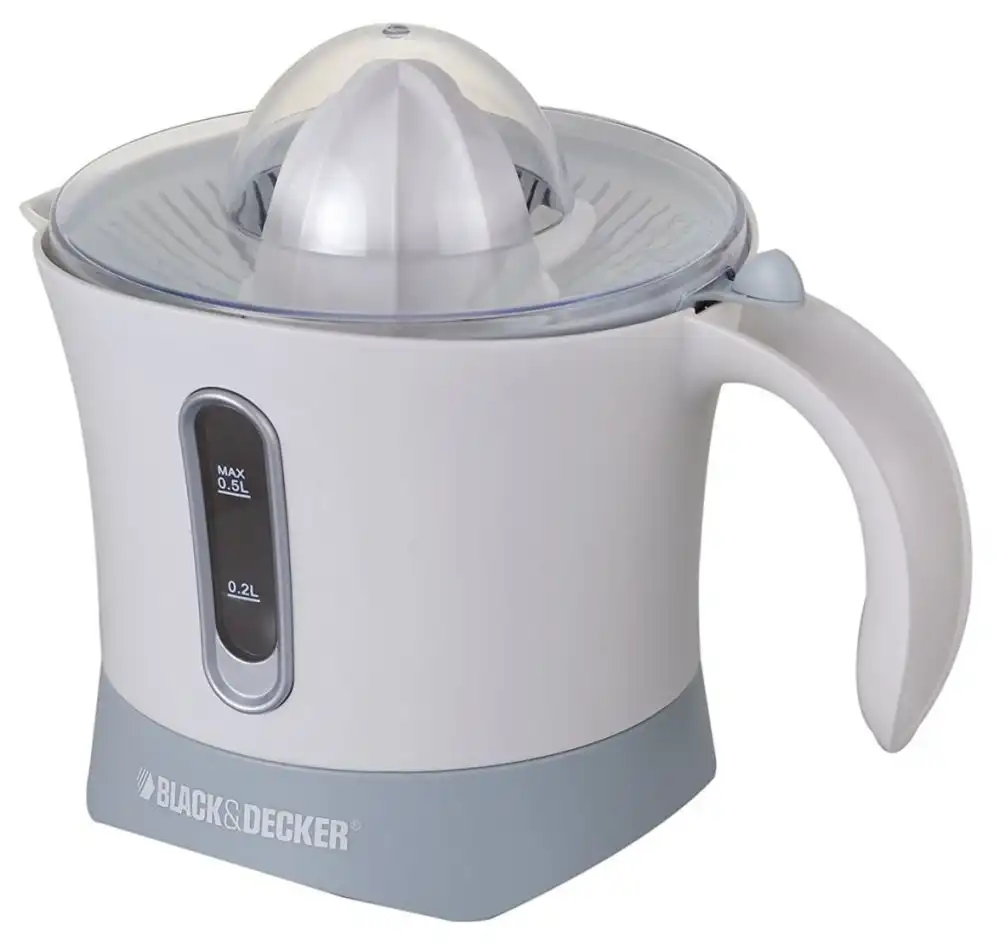 BLACK & DECKER Citrus Juicer, 500ml, 30 Watt, White - CJ650