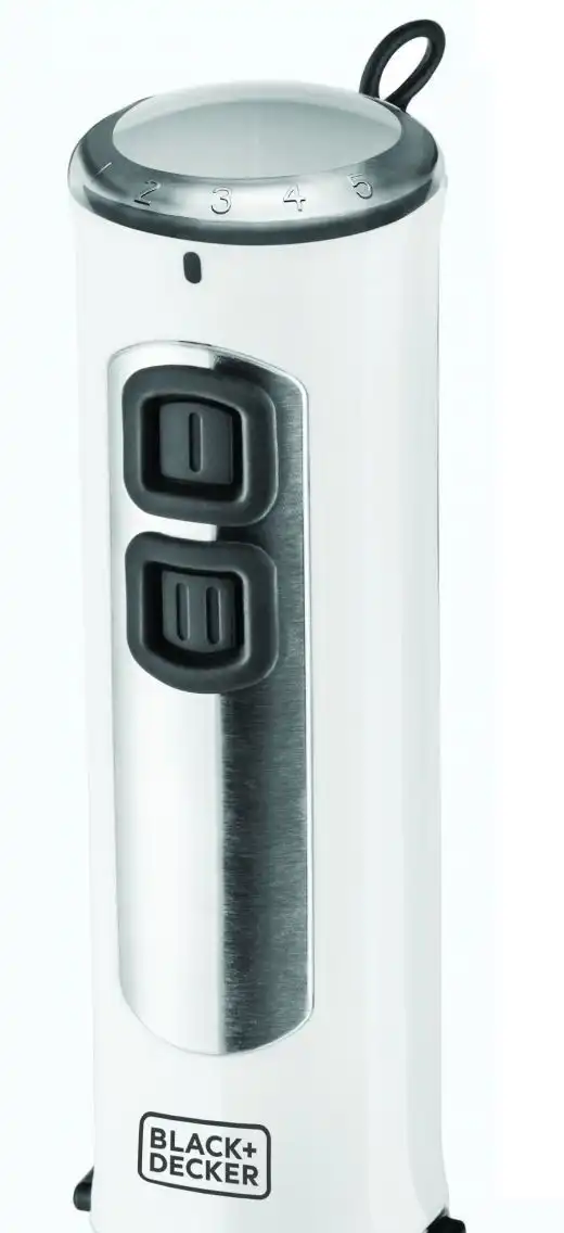 BLACK & DECKER Hand Blender Set, 400 Watt, White - SB4000