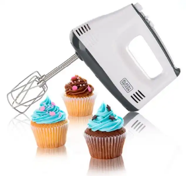 Black & Decker Hand Mixer 300 watt, 5 speeds, White - M350.B5