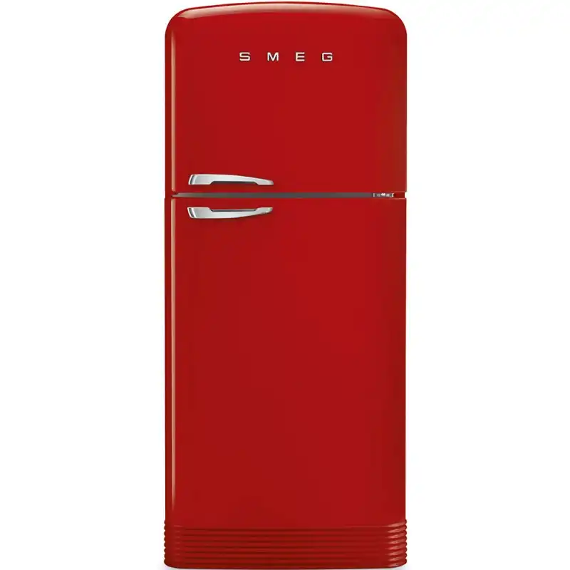 SMEG Freestanding Refrigerator, Defrost, 2 Doors, 440 Liter, Red - FAB 50 R RD