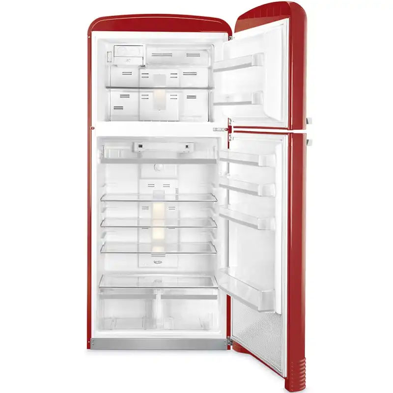 SMEG Freestanding Refrigerator, Defrost, 2 Doors, 440 Liter, Red - FAB 50 R RD