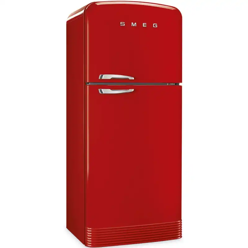 SMEG Freestanding Refrigerator, Defrost, 2 Doors, 440 Liter, Red - FAB 50 R RD