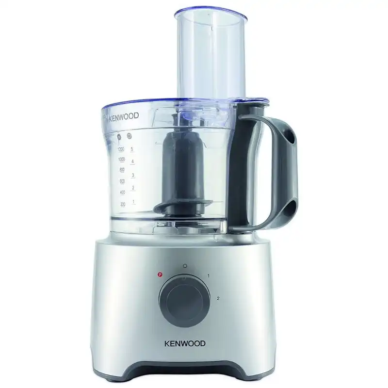 Kenwood Multipro Compact Food Processor, 1.2 Liters, 800 Watt, Silver - FDP302SI