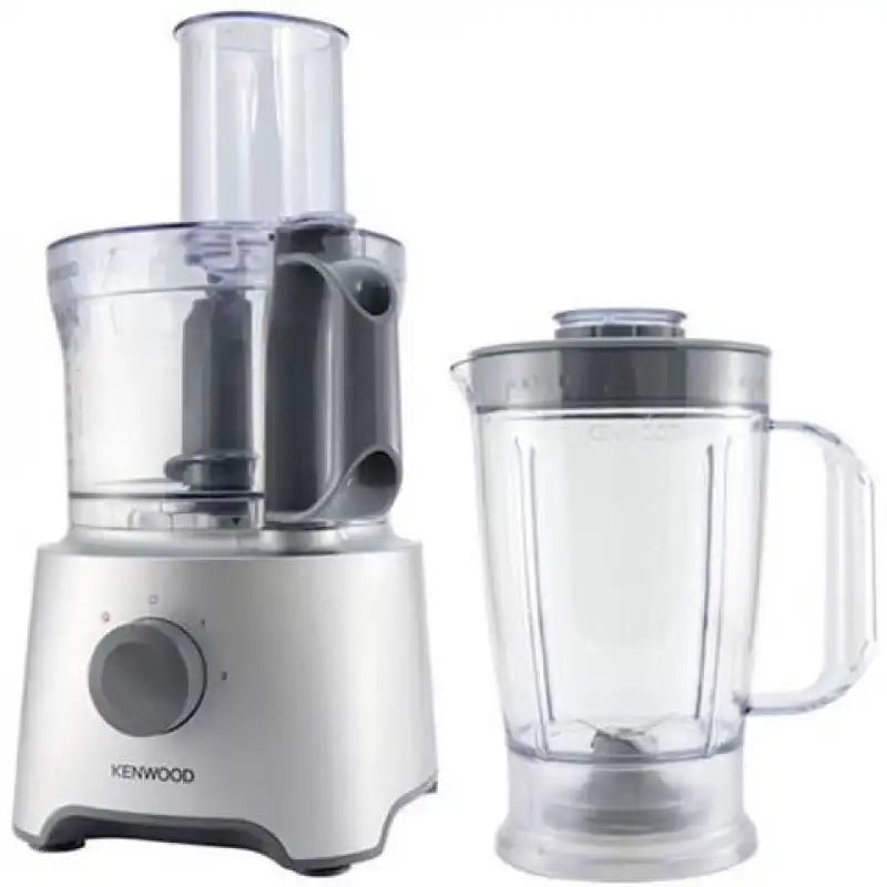 Kenwood Multipro Compact Food Processor, 1.2 Liters, 800 Watt, Silver - FDP302SI