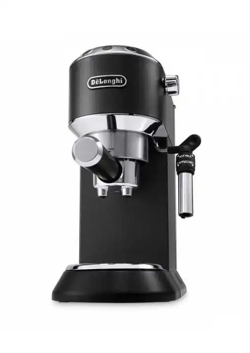 Delonghi Dedica Pump Espresso and Coffee Machine, 1100 Watt, Black - EC685.BK