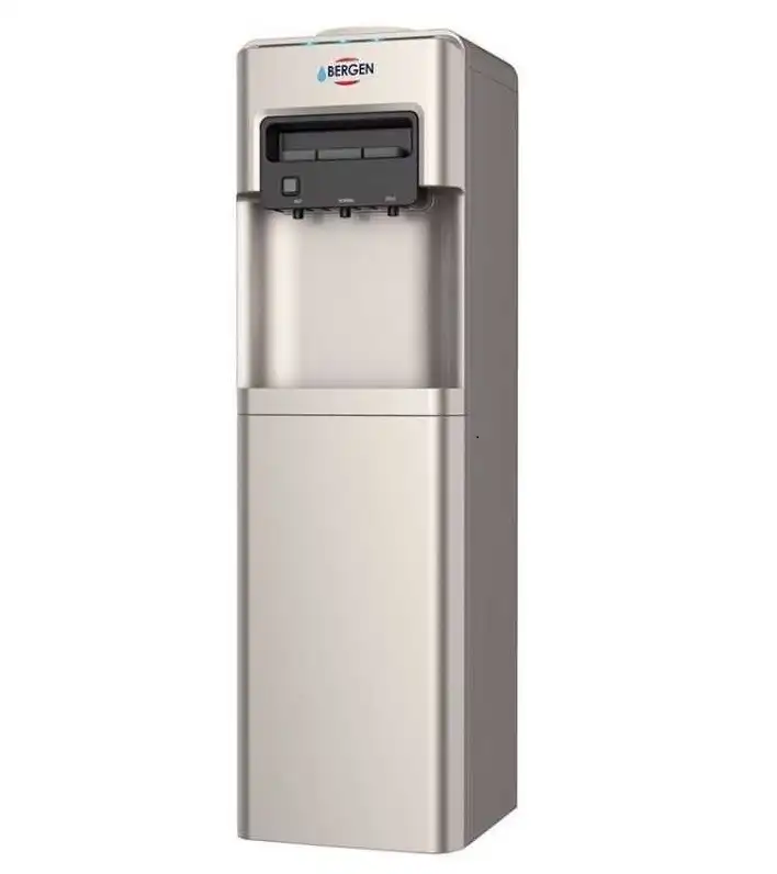 Bergen Hot & Cold Water Dispenser With Refrigerator, 3 Taps, Gold - BYB518-Gold