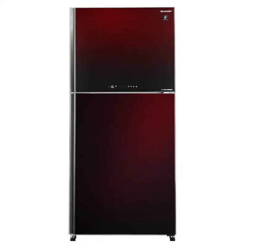 SHARP Refrigerator Inverter Digital, No Frost, 538 Liter, Red - SJ-GV69G-RD
