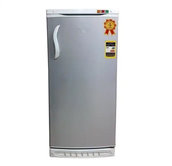 Alaska Upright Deep Freezer, Defrost, 184 Liters, 4 Drawers, Silver - UP190