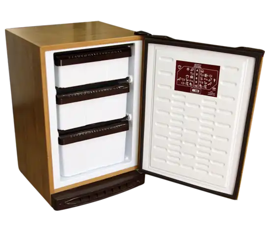 ديب فريزر راسي ديفروست الاسكا، 3 درج، سعة135L Brown 3 drawer-