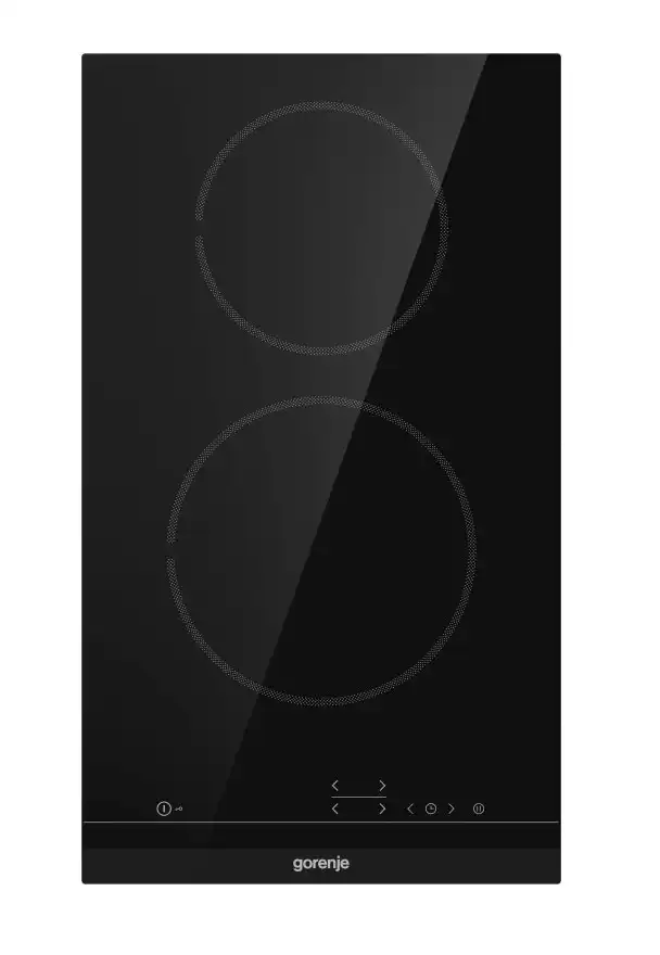 Gorenje Built-In Electric Hob, 2 Burners, 30 cm, Black Glass - ECT321BCSC