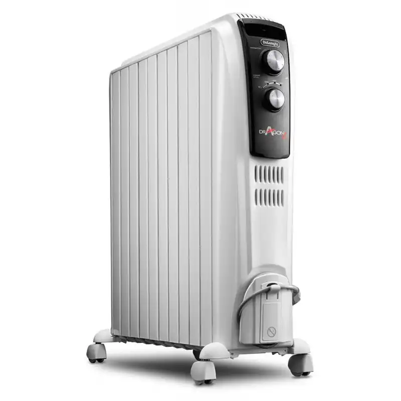 ديلونجي دفاية زيت  10 ريشة، 2500 واط، ابيض - TRD4 1025