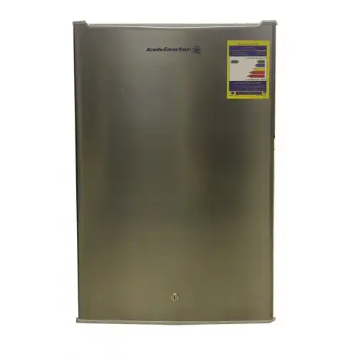 Kelvinator Freestanding Mini Bar Refrigerator, Defrost, 97 liters, Stainless Steel - KF-103ST