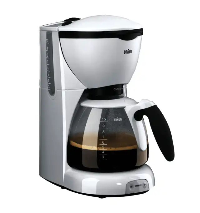 Braun CaféHouse Pure Aroma Coffee Maker, 1000 Watt, White - KF520