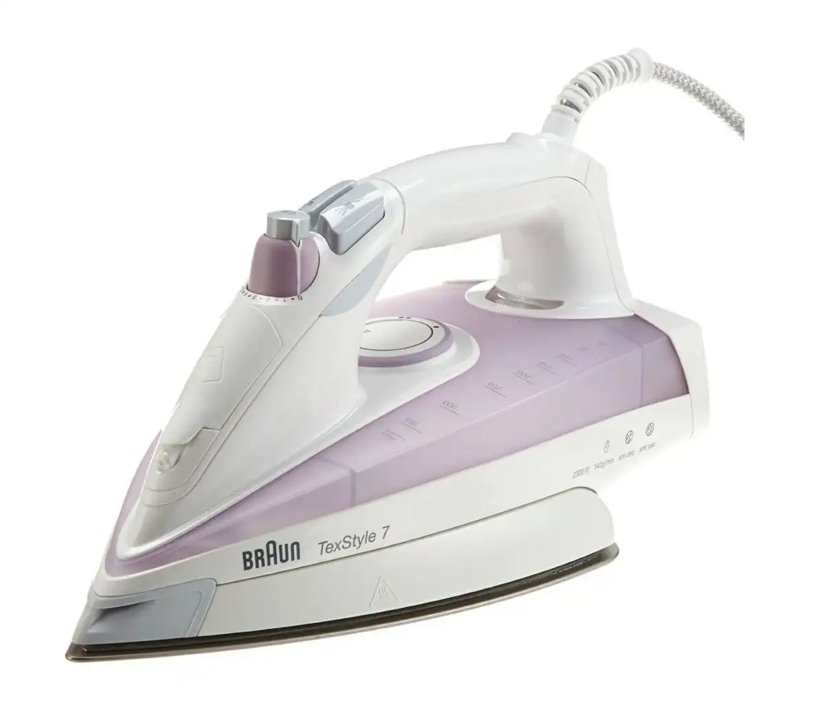 براون مكواة بخار تكستايل 7، 2300 واط، ابيض / بنفسجي - TS715