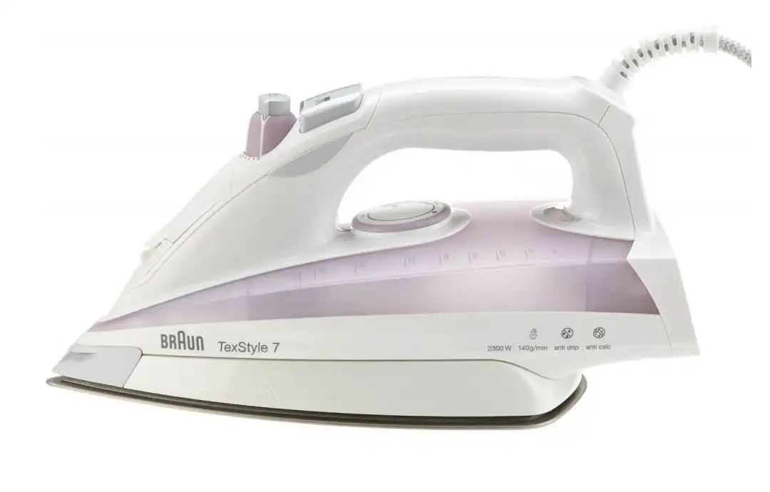 براون مكواة بخار تكستايل 7، 2300 واط، ابيض / بنفسجي - TS715