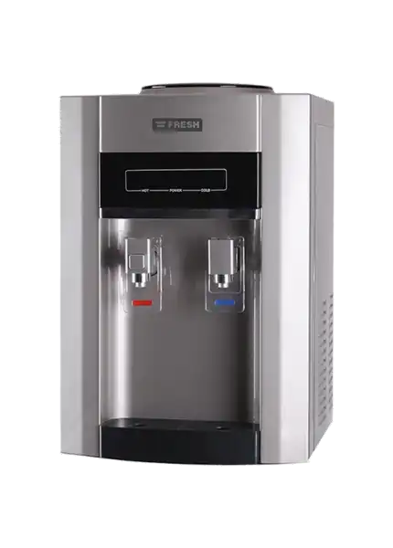 فريش مبرد مياه مكتبي بارد و ساخن من ، فضي - FW-6BD S/W