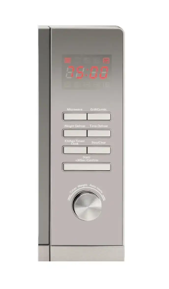 BLACK & DECKER Digital Microwave Oven With Grill, 30 Liter, 900 Watt, Silver - MZ30PGSS