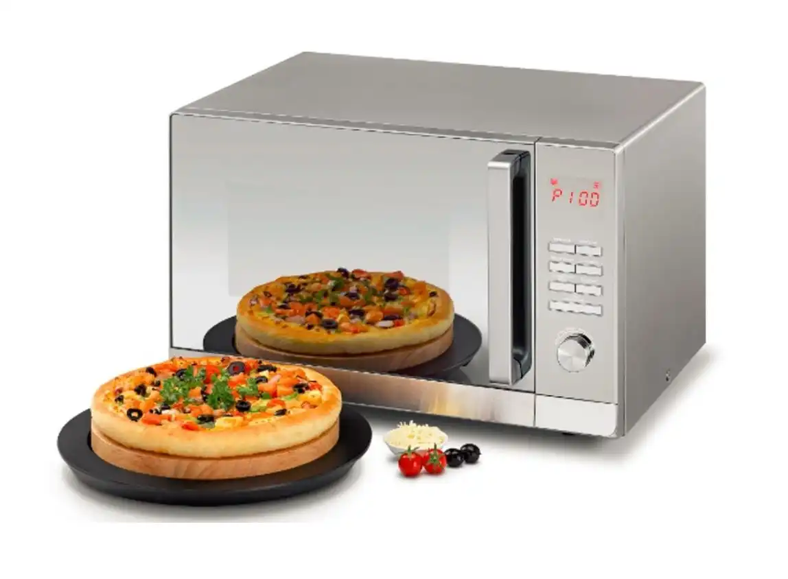 BLACK & DECKER Digital Microwave Oven With Grill, 30 Liter, 900 Watt, Silver - MZ30PGSS