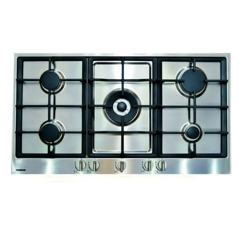 THOMSON Built in Gas Cooker, 5 Burners, 90 cm, Stainless Steel - TH9G5VC/S