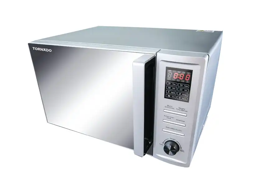 TORNADO Microwave with Grill, 36 Liters, 1000 Watt, Silver - MOM-C36BBE-S