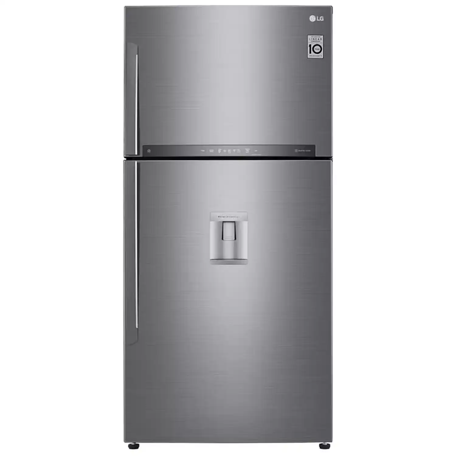 ثلاجة ال جي نوفروست، 592 لتر، موتور انفرتر، فضي - GR-F822HLHM