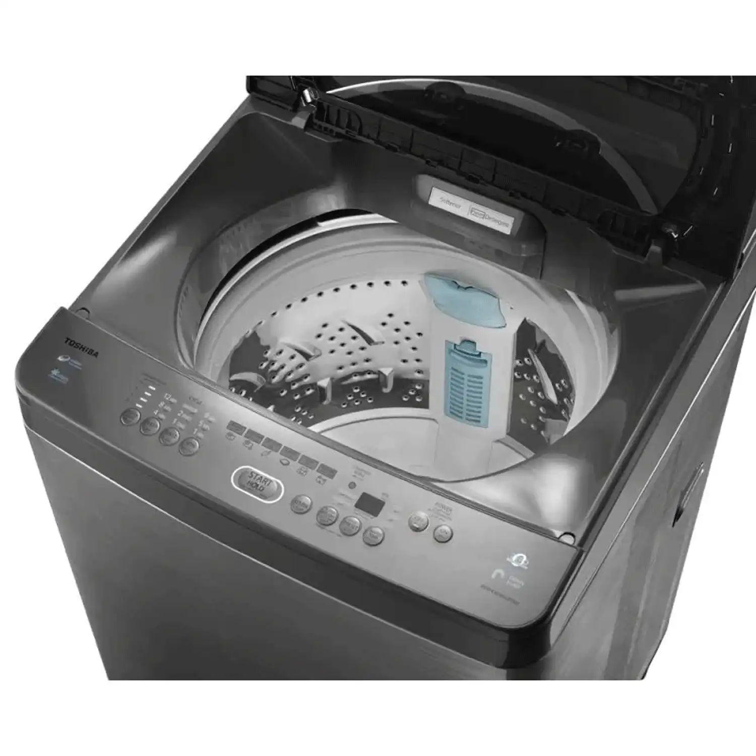 TOSHIBA Washing Machine Top Automatic 10 Kg With Pump, Silver - AEW-E1050SUP(SS)