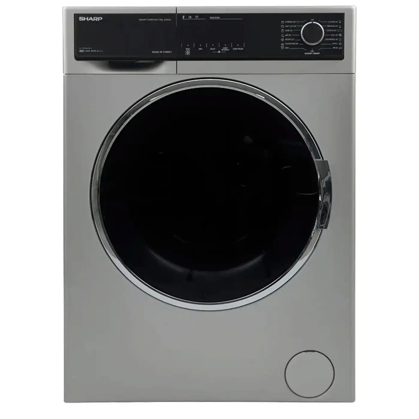 غسالة ملابس شارب فول أوتوماتيك، 8 كجم ، سيلفر - ES-FP814CXE-S