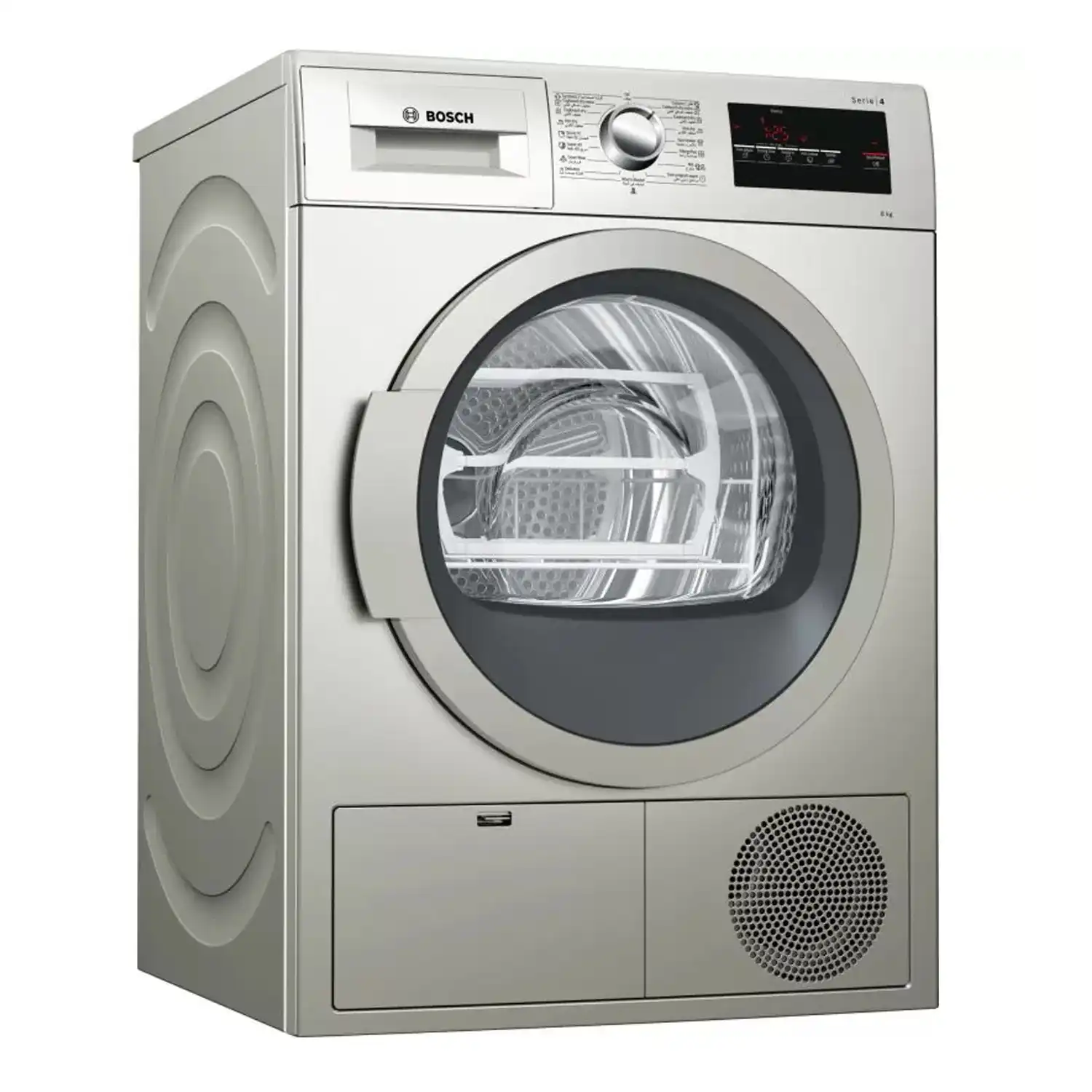 BOSCH DRYER WITH CONDENSER 8 KG, SILVER - WTN8542SEG