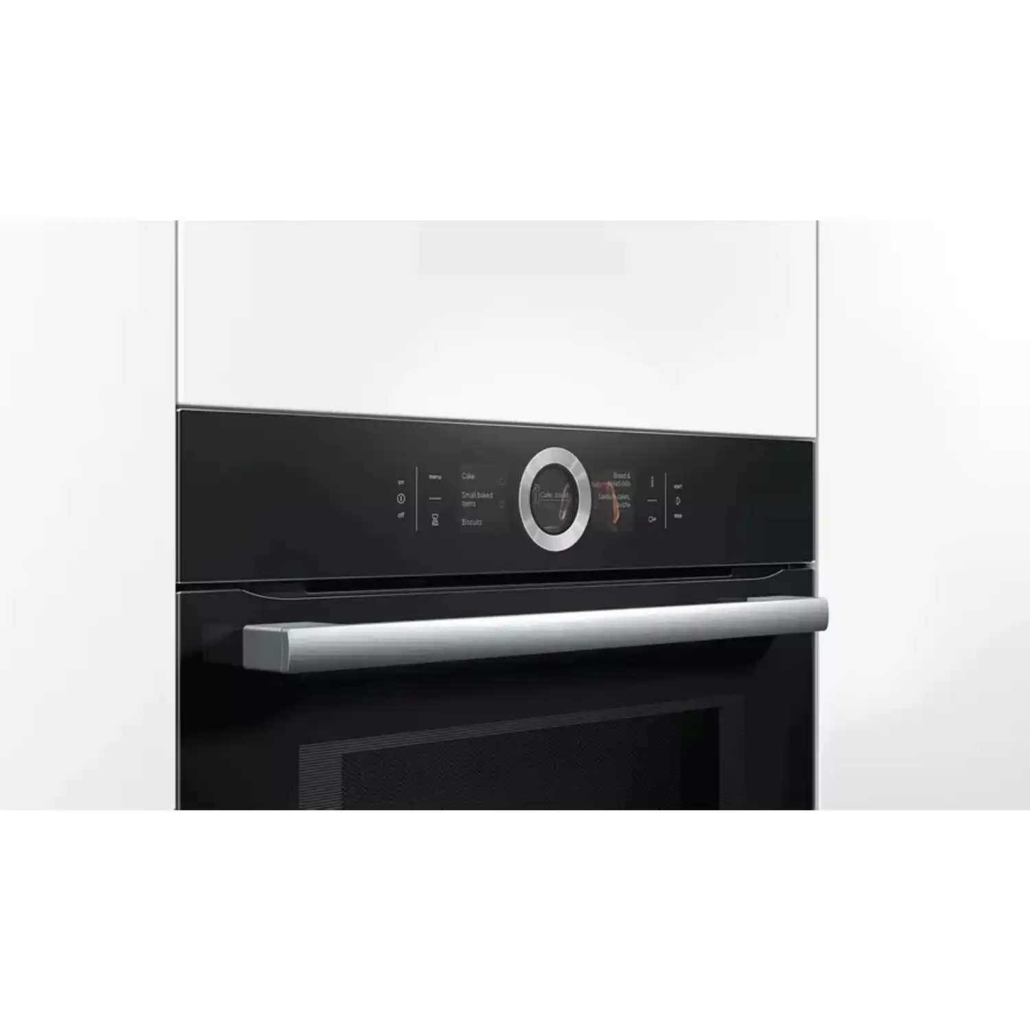 Bosch Serie 8 Built-In Compact Oven With Microwave, 45 Liters, 900 Watt, Black - CMG636BB1