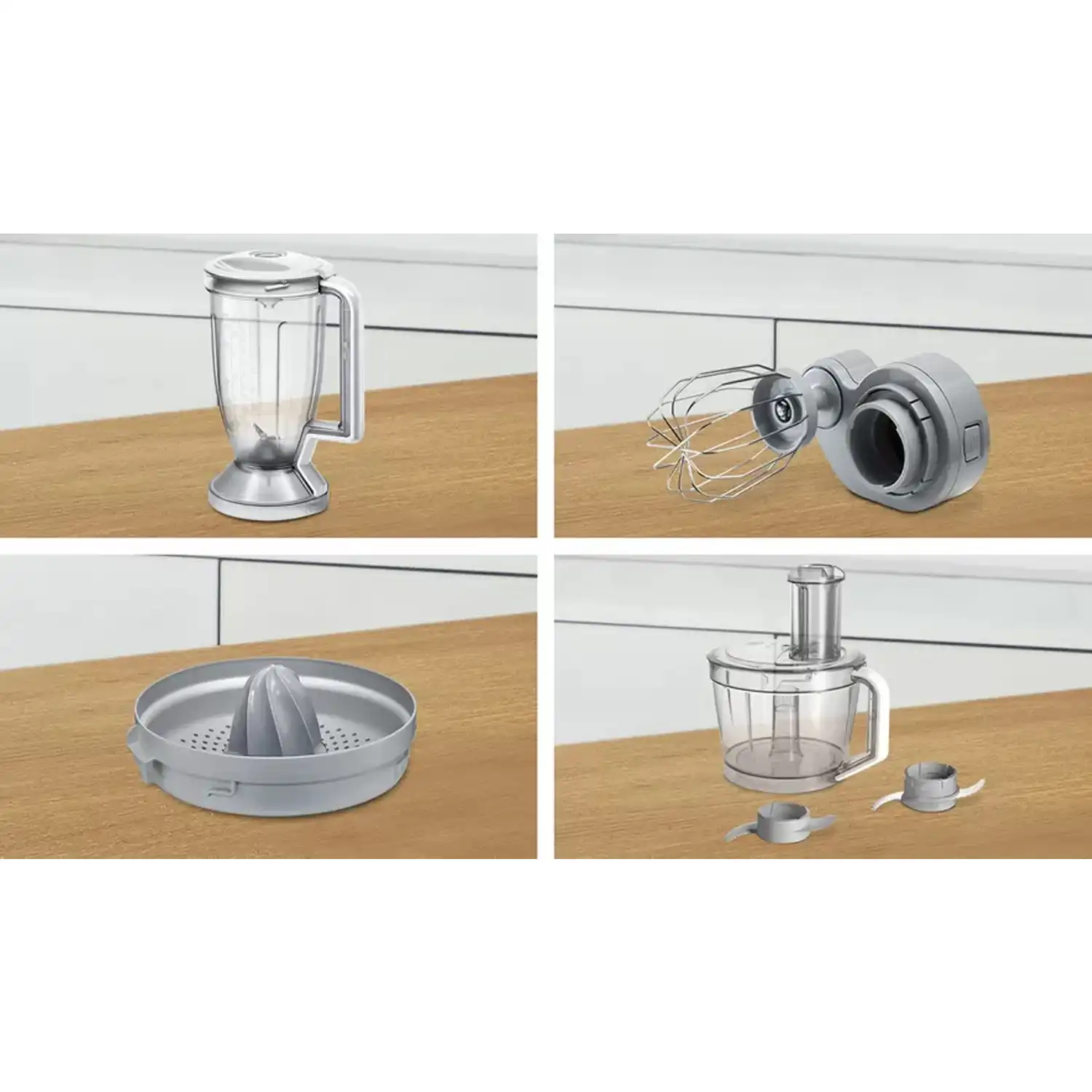Bosch Food processor MultiTalent 8, 1100 W, White - MC812W620
