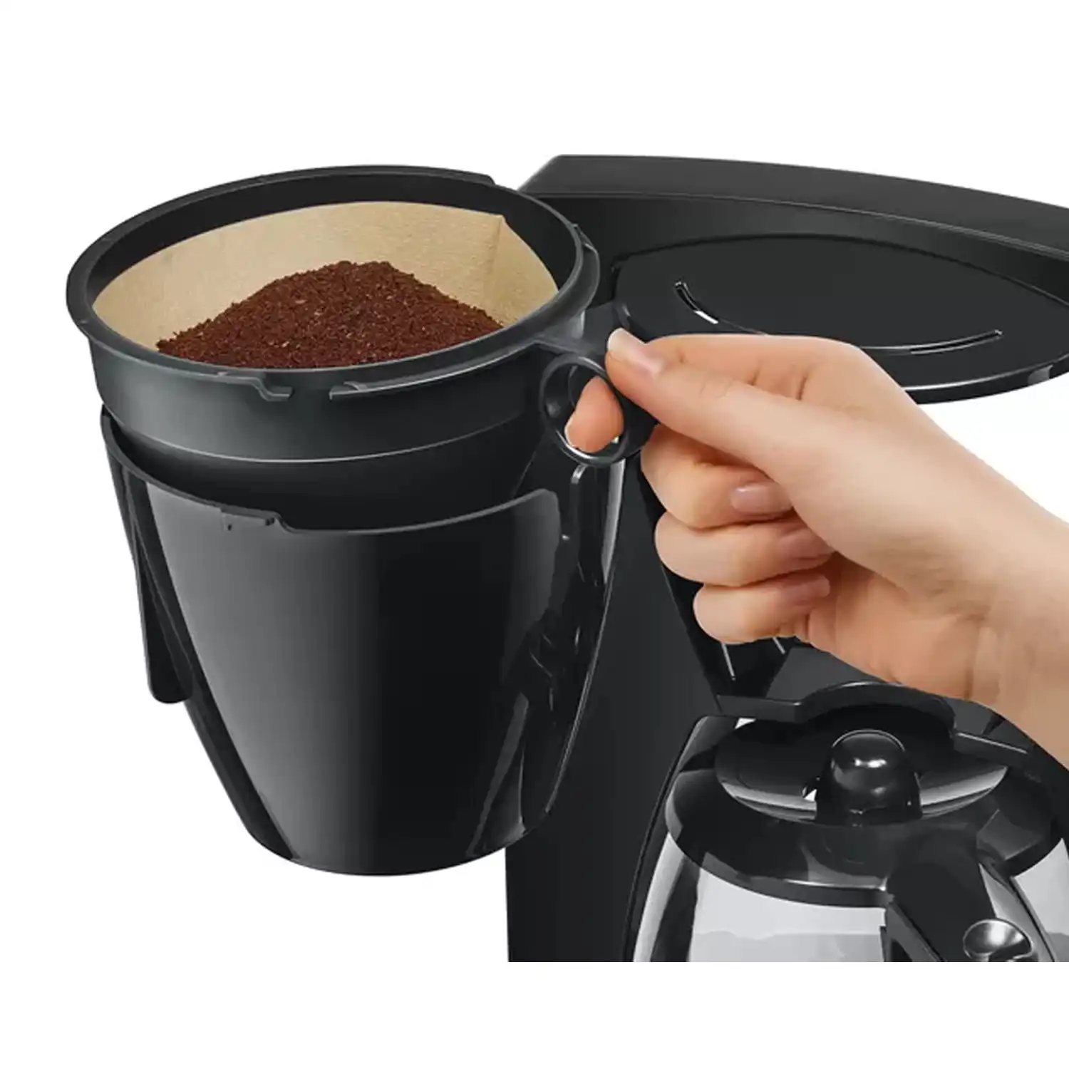 Bosch ComfortLine Coffee Maker, 1200 Watt, Black - TKA6A043