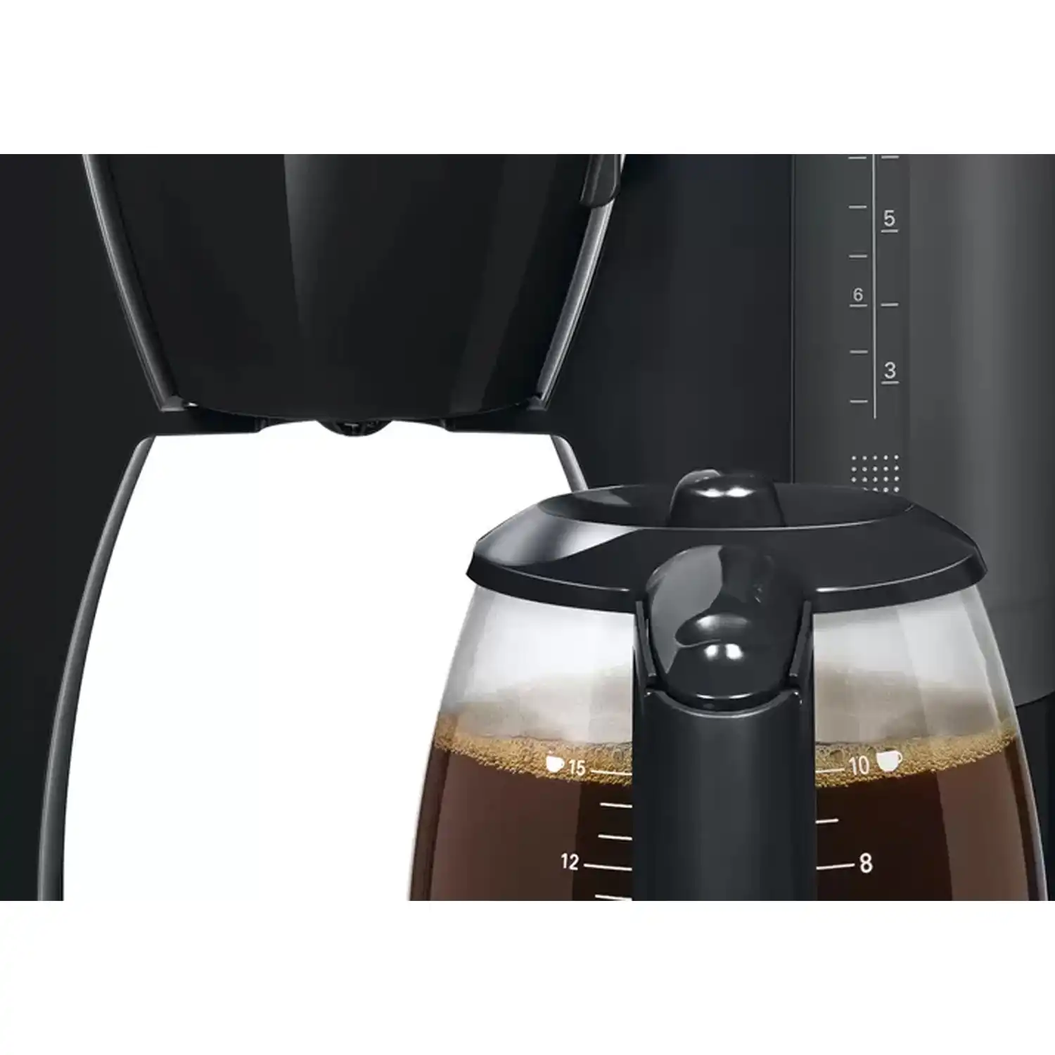 Bosch ComfortLine Coffee Maker, 1200 Watt, Black - TKA6A043