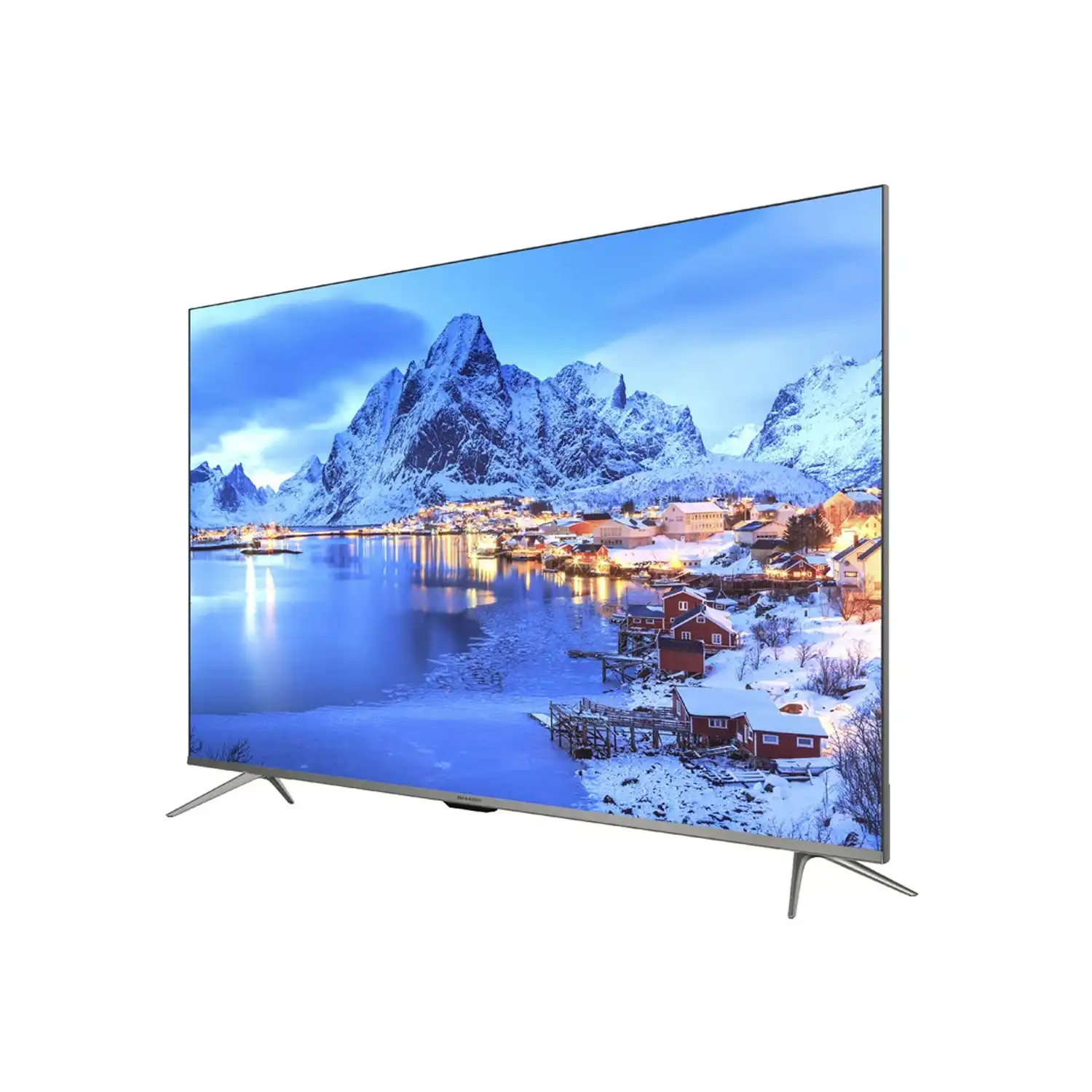 تلفزيون سمارت بدون إطار شارب 55 بوصة LED، بدقة 4K UHD، بريسيفر داخلي - 4T-C55DL6EX