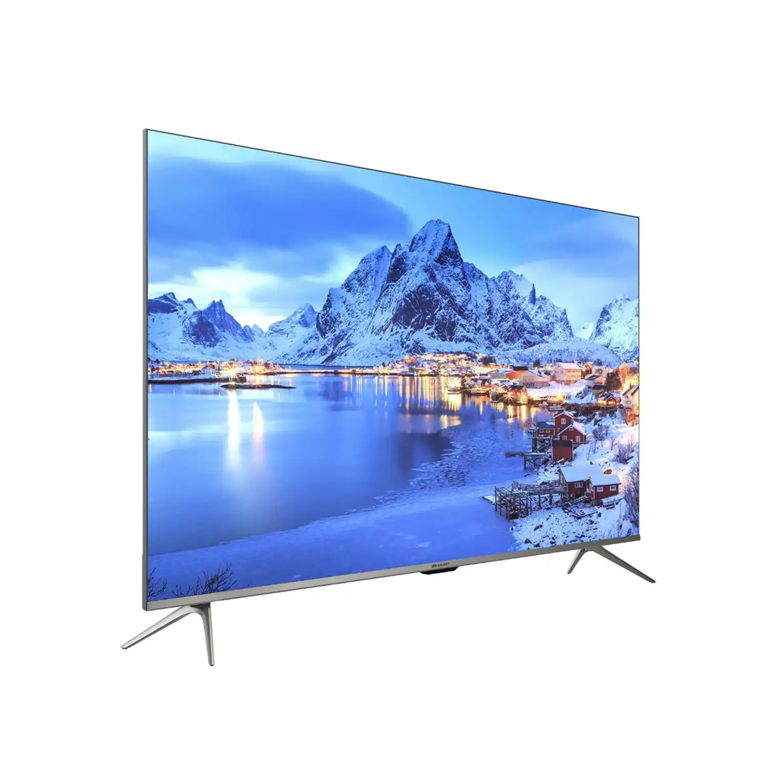 تلفزيون سمارت بدون إطار شارب 55 بوصة LED، بدقة 4K UHD، بريسيفر داخلي - 4T-C55DL6EX