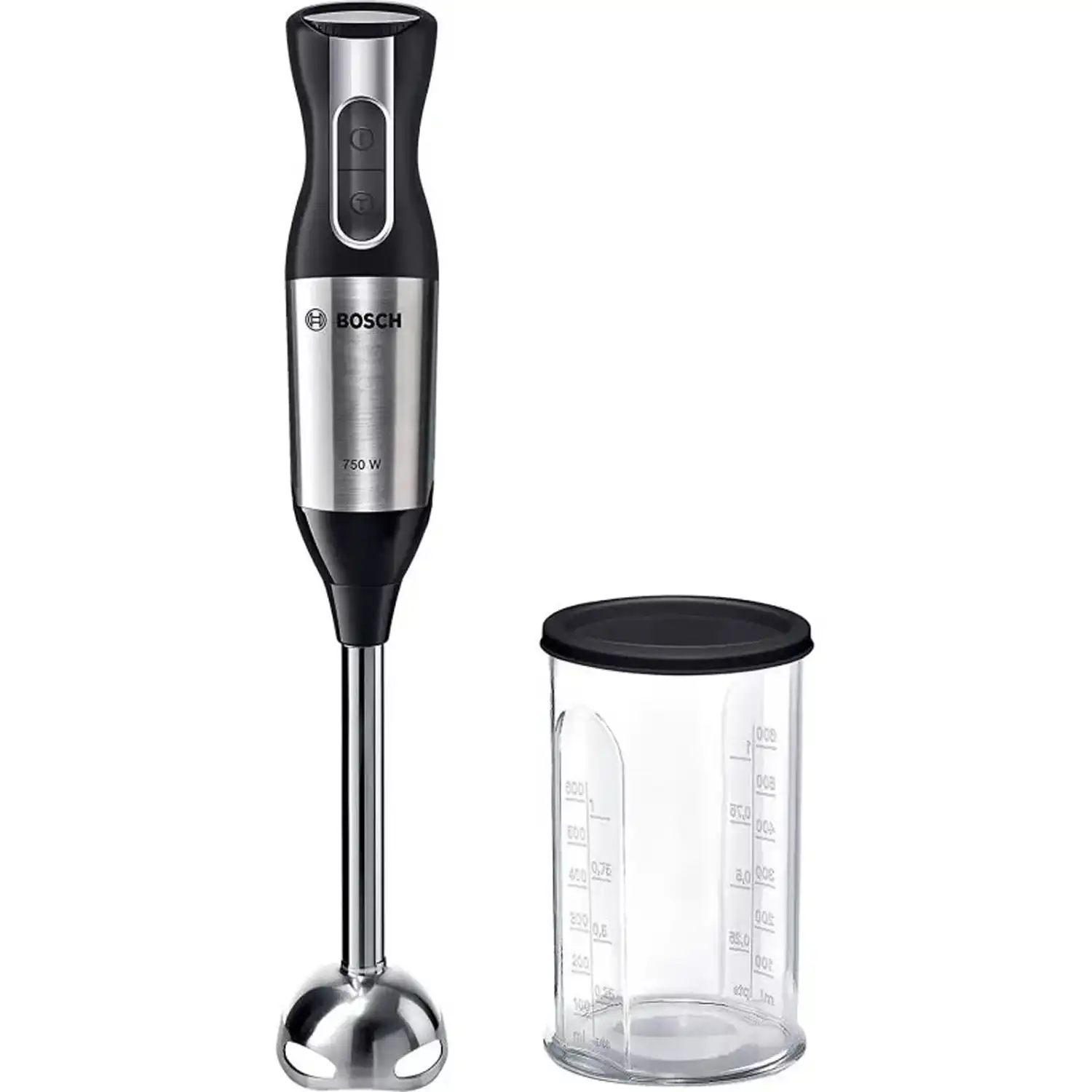 BOSCH ERGOMIXX HAND BLENDER, 750 WATT, STAINLESS - MSM6S10B
