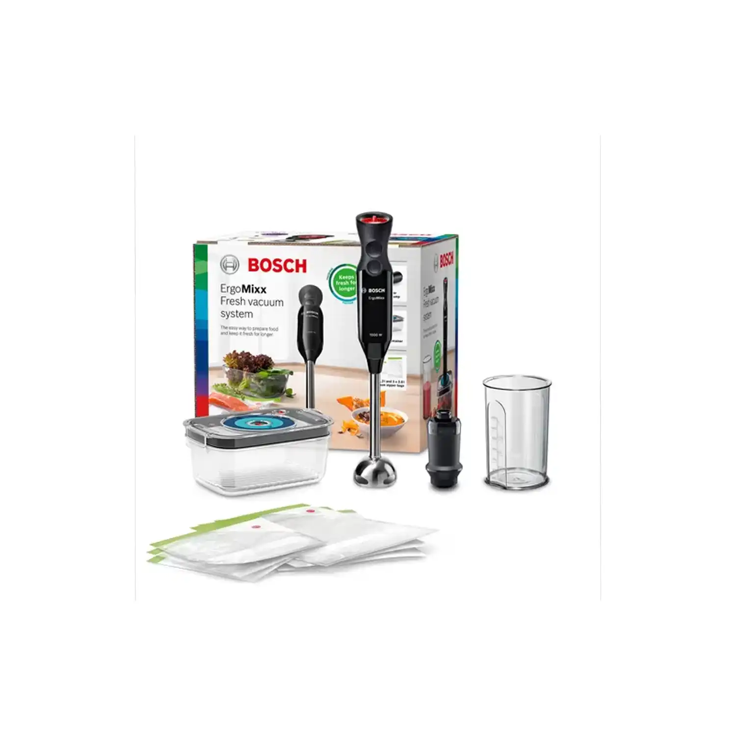 BOSCH HAND BLENDER, 1000 W, BLACK - MS6CB61V1