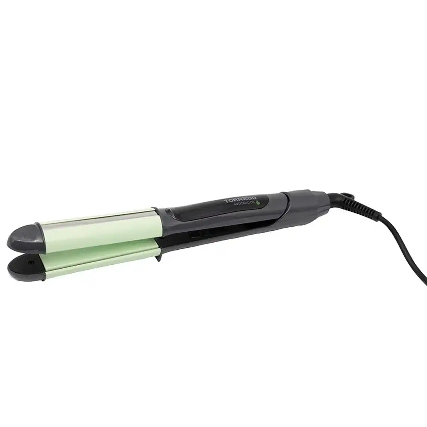 TORNADO Hair Straightener for Straightening, Curling, Avocado oil infused Plates, Green / Grey - TSL-ANG