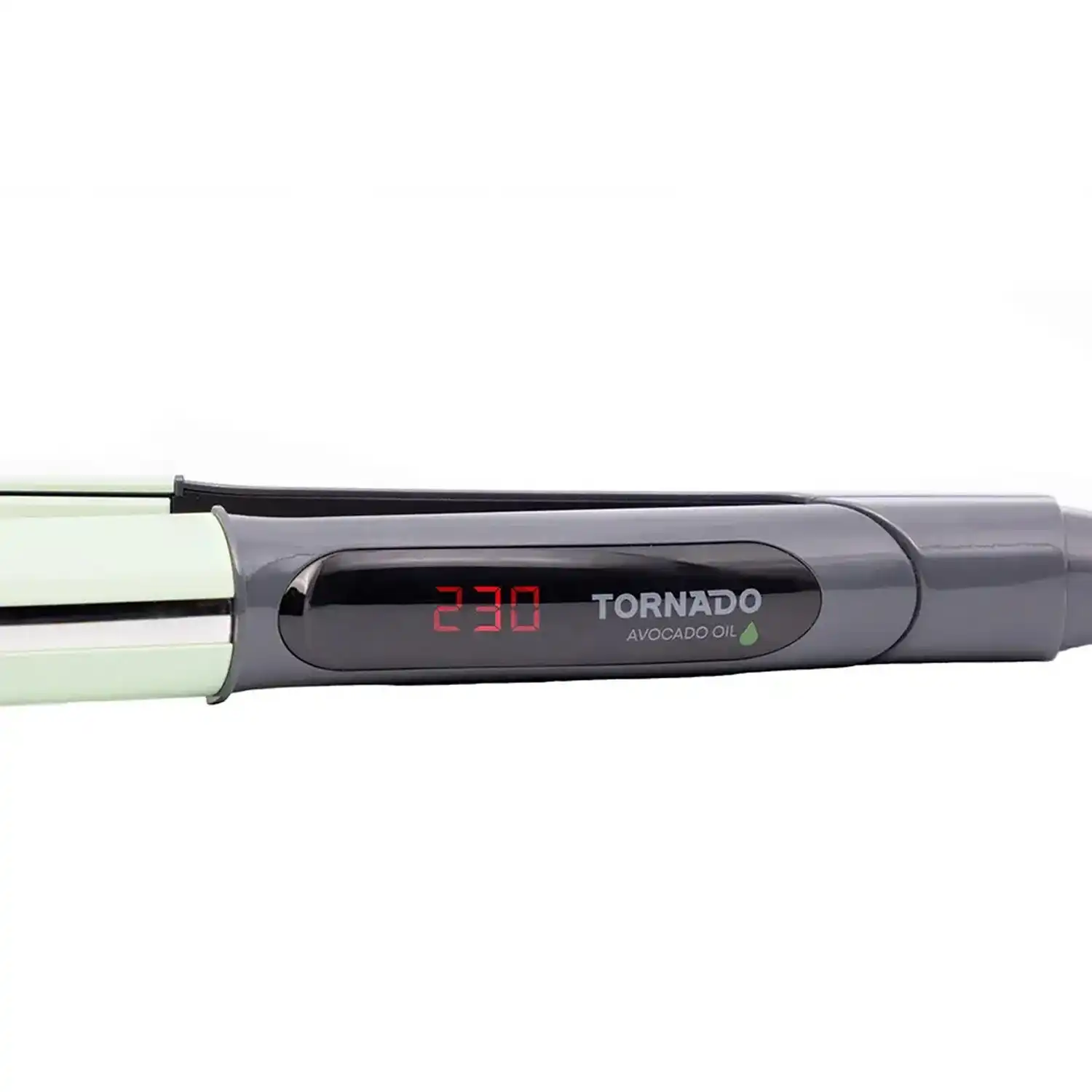 TORNADO Hair Straightener for Straightening, Curling, Avocado oil infused Plates, Green / Grey - TSL-ANG