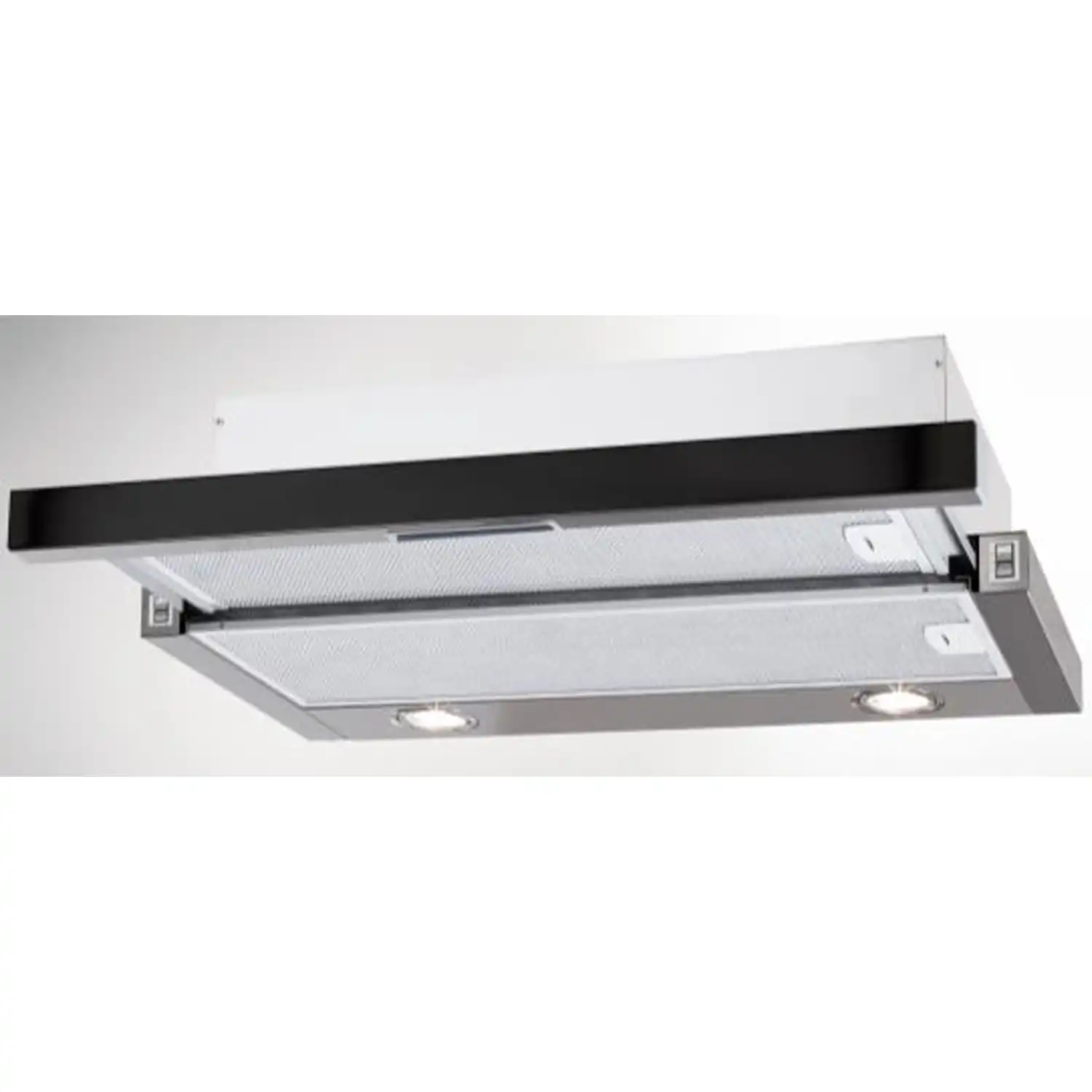 ELBA TELESCOPIC HOOD BUILT-IN, 60 CM, BLACK GLASS - TCH 602 BX
