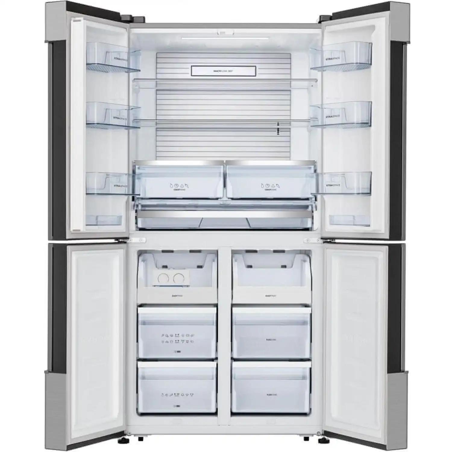 Gorenje Digital Refrigerator, No Forest , Inverter, 4 Doors, 619 Liter, Silver  – NRM9181UX