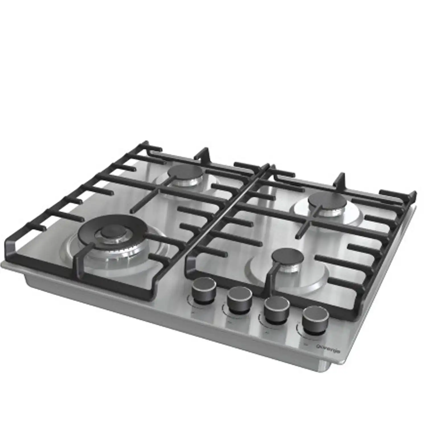 مسطح جورينيا 4 شعلات غاز، 60سم، ستانلس - GW642ABX