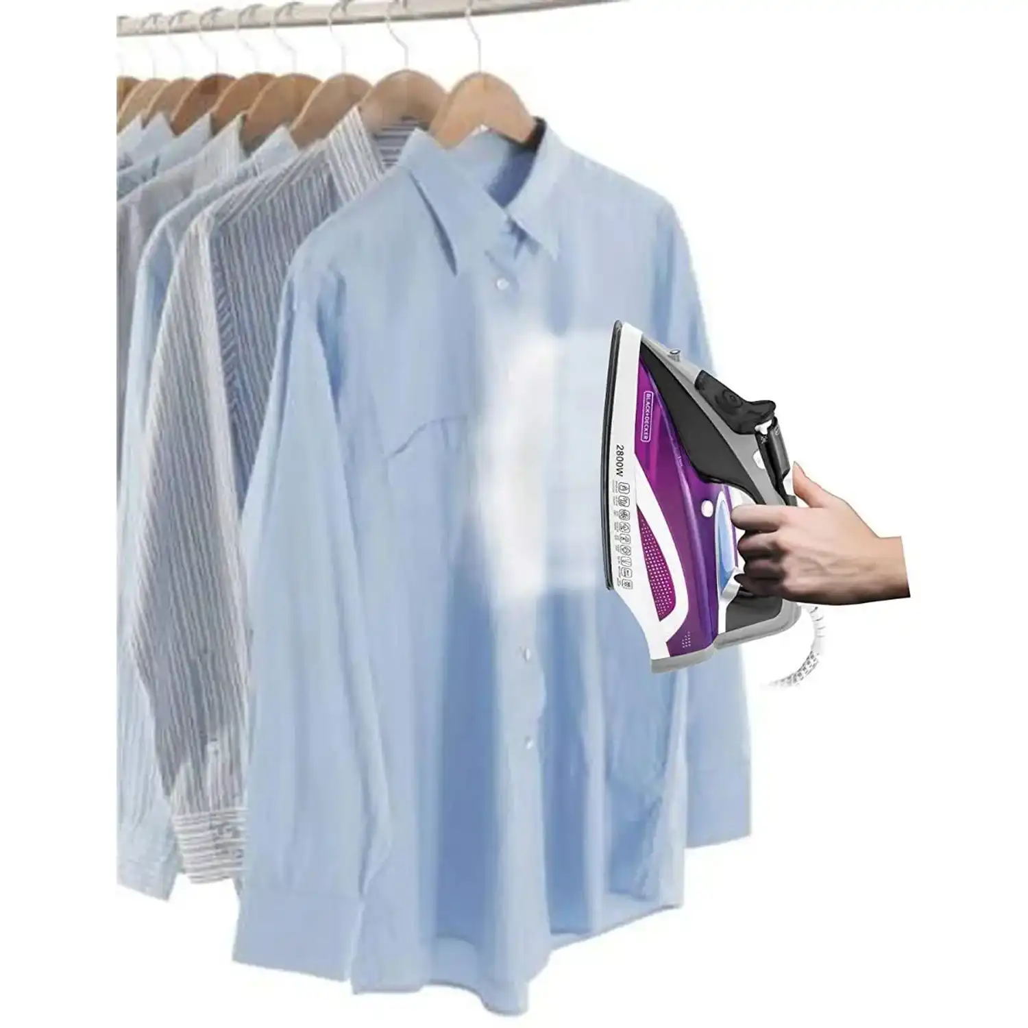 BLACK & DECKER Steam Iron, 2800 Watt, Multi-Color - X2250