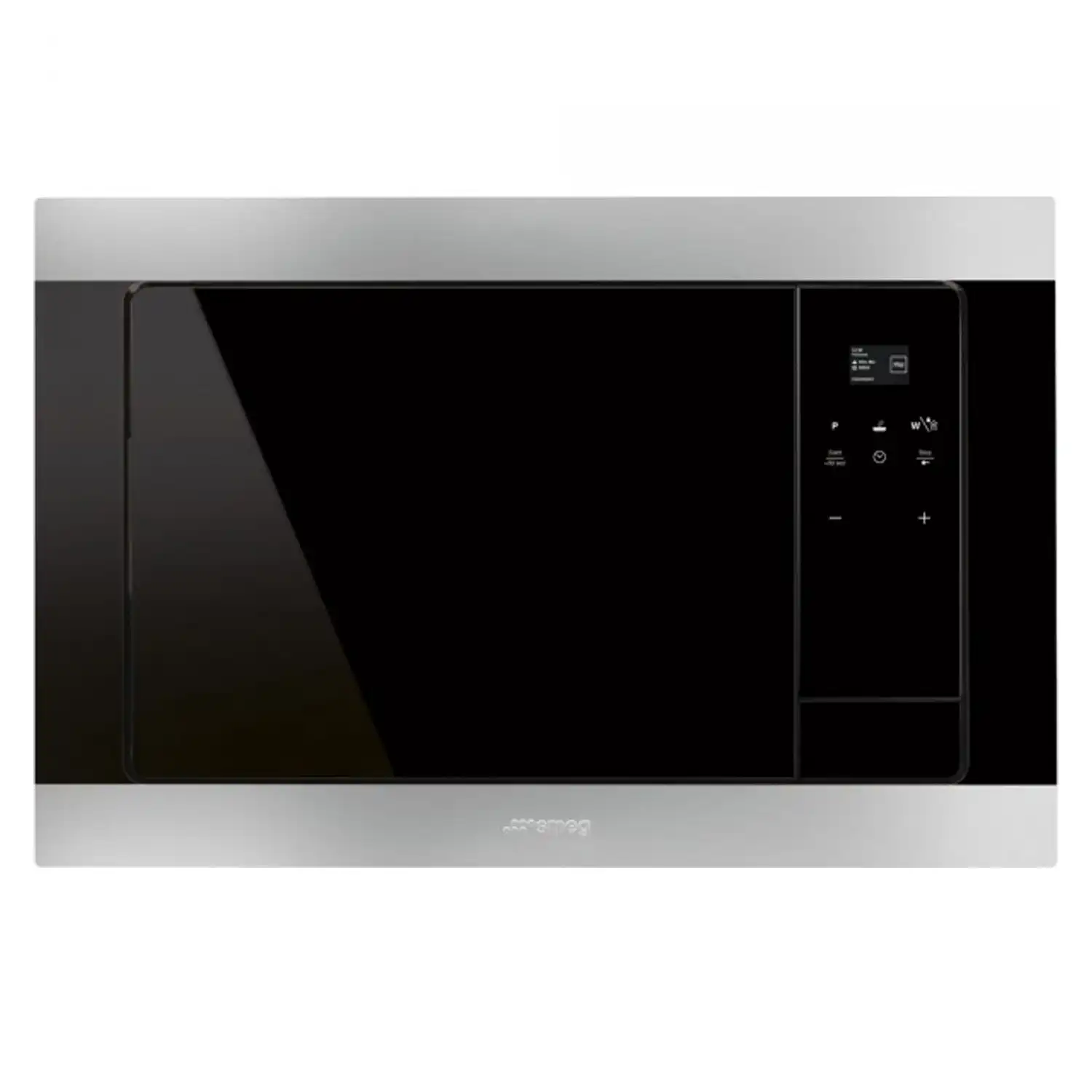 SMEG BUILT-IN ELECTRIC MICROWAVE ECLIPSE GLASS WITH GRILL 20 L STAINLESS STEEL BLACK FMI320X2