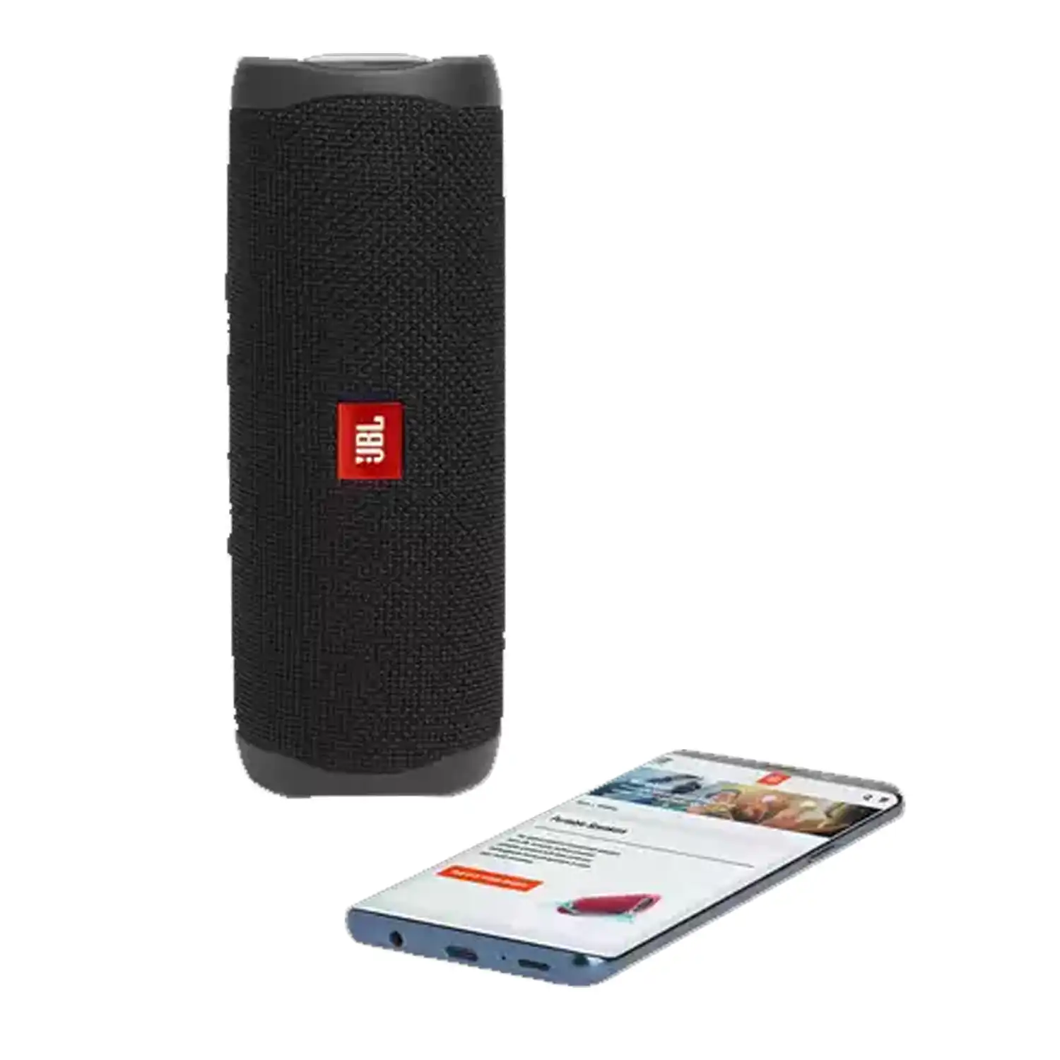 JBL JBLFLIP5BLK Flip 5 Portable Waterproof Bluetooth Speaker - Black