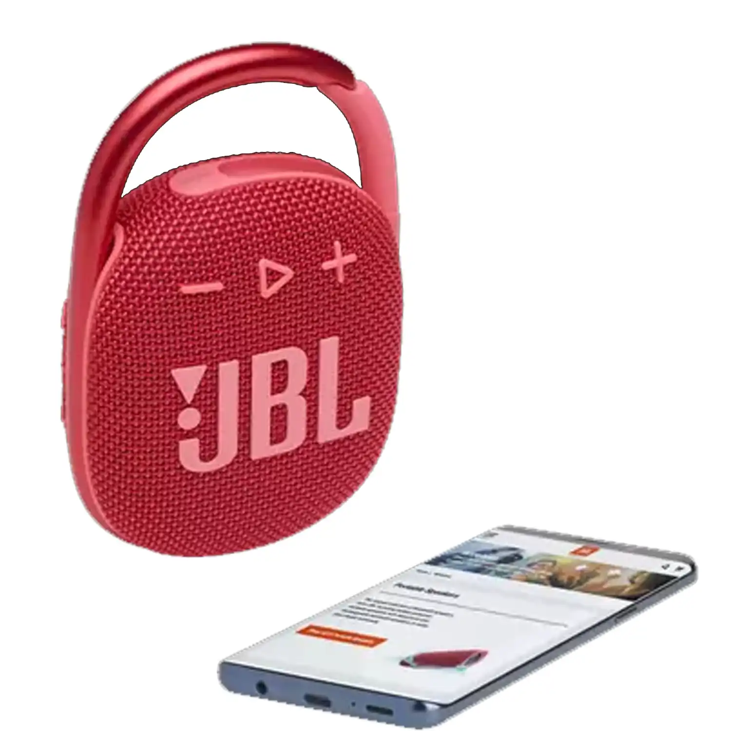 جي بي إل  كليب 4: مكبر صوت محمول مع بلوتوث وبطارية داخلية بخاصية مقاومة للماء والغبار - (JBLCLIP4BLKAM)