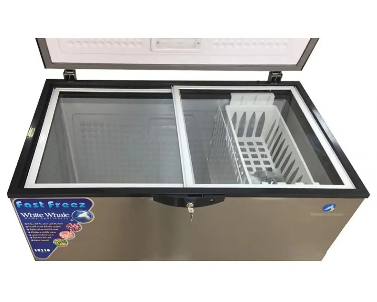 وايت ويل ديب فريزر أفقي 300 لتر لون استانلس WCF-3350 CSS