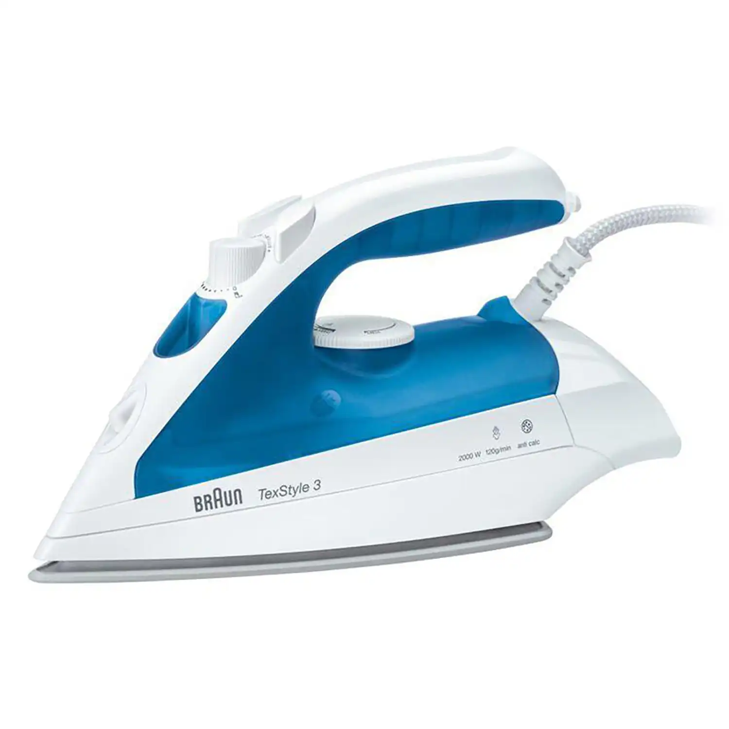 براون مكواة بخار تيكستايل 3 من ، 1700 واط، ازرق - TS340