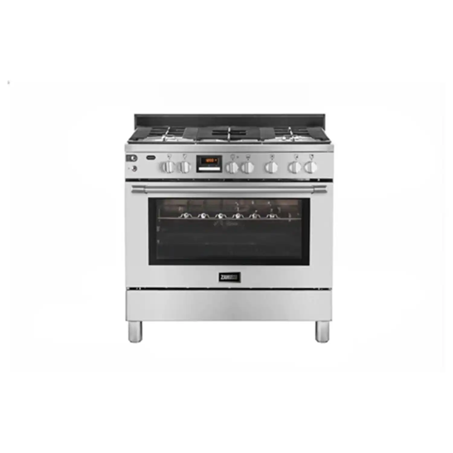 Zanussi Taste Max Gas Cooker, 5 Burners, Stainless Steel- ZCG92696XA