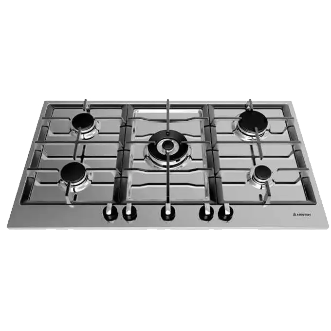 Ariston Built in Gas Cooker, 5 Burners, 90 cm, Stainless Steel- PK 951 T GH